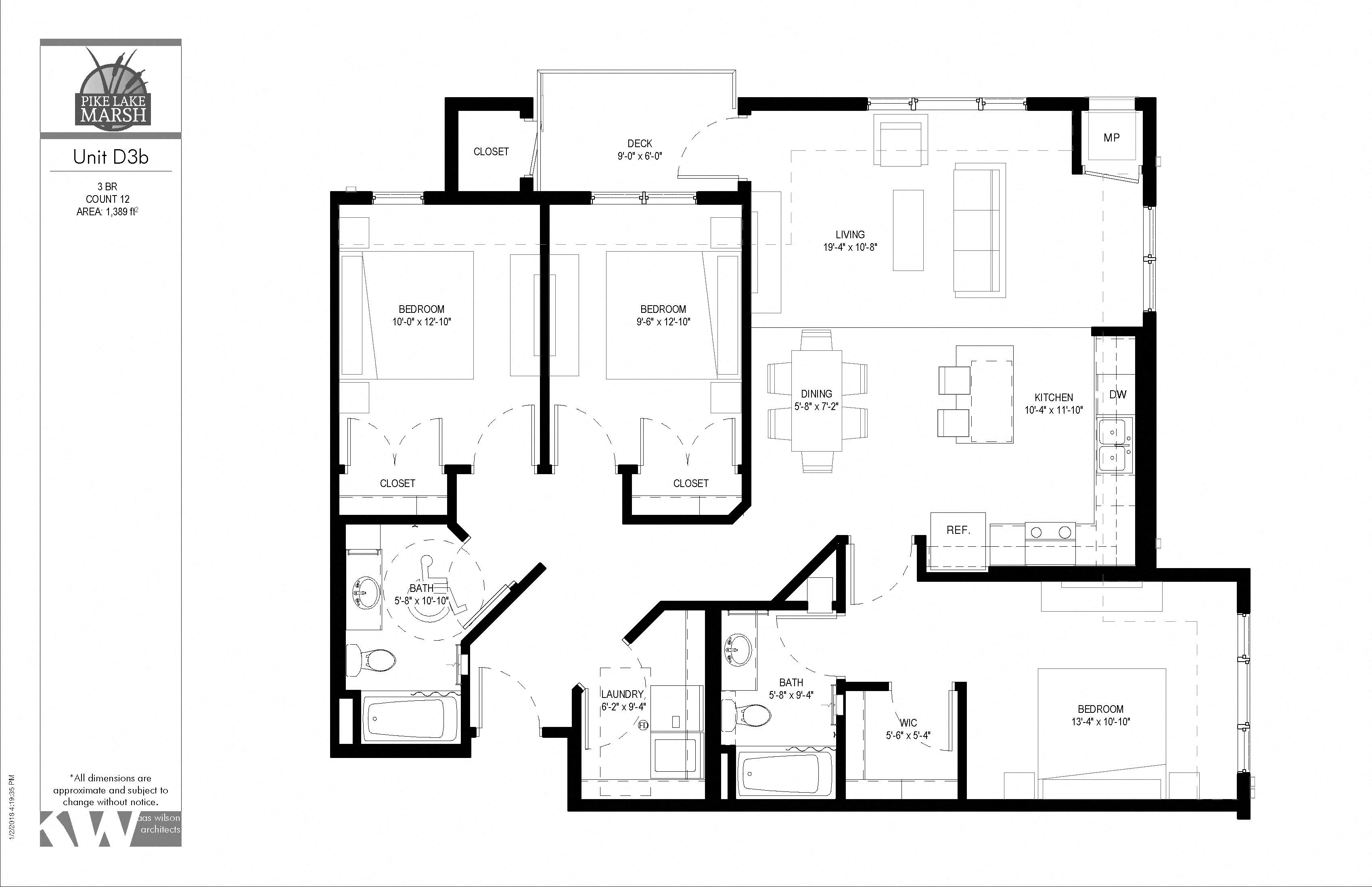 three bedroom apartment for rent at The Sixton